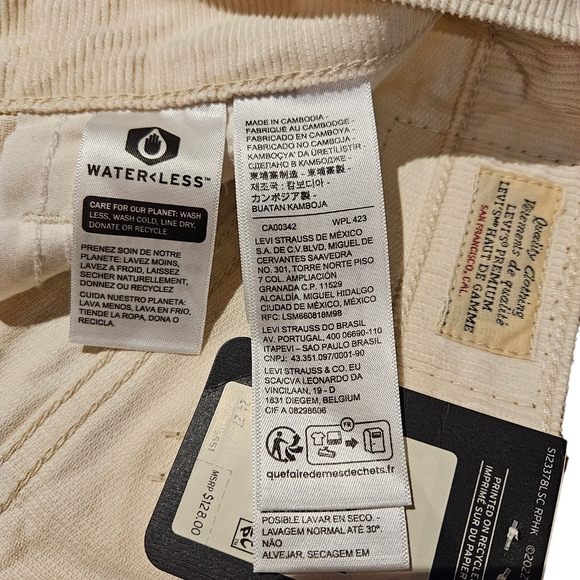 Ladies Levi's mid Rise corduroy - Picture 8 of 11